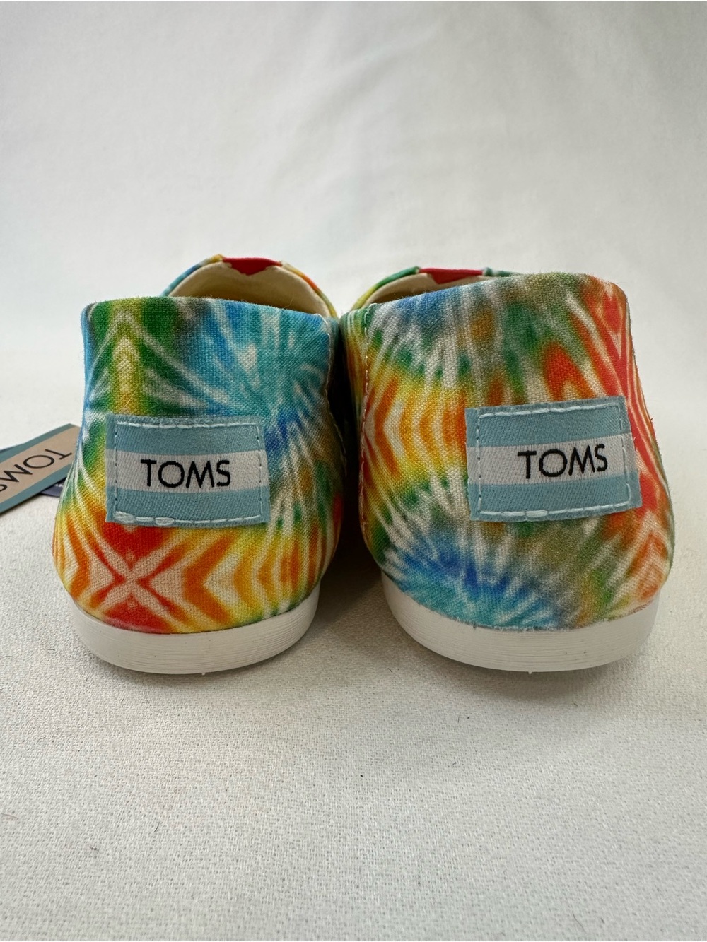 NWT TOMS Alpargata Tie Dye Canvas Slip On Shoes Size 7.5 - Picture 6 of 9